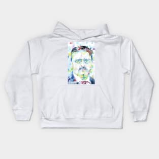 THEODORE ROOSEVELT - watercolor portrait .1 Kids Hoodie